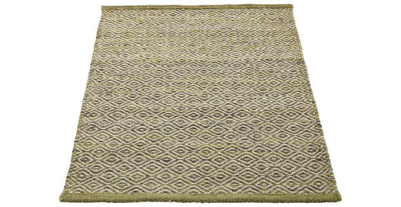 HANDWEBTEPPICH 160/230 cm Jupiter Grün  - Grün, Natur, Textil (160/230cm) - Linea Natura