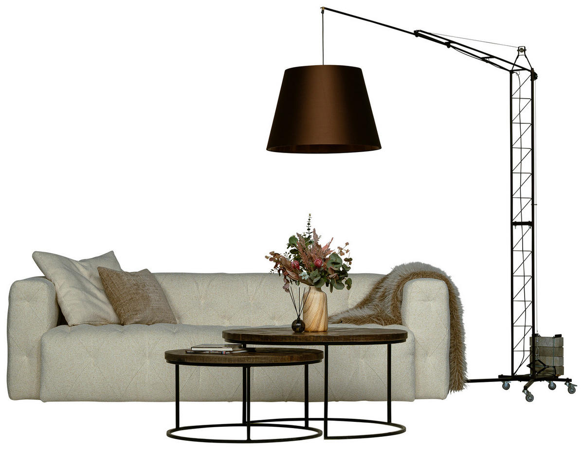 3-SITS SOFFA i beige  - beige, Klassisk, metall/trä (262/78/112cm) - Niels Andersson