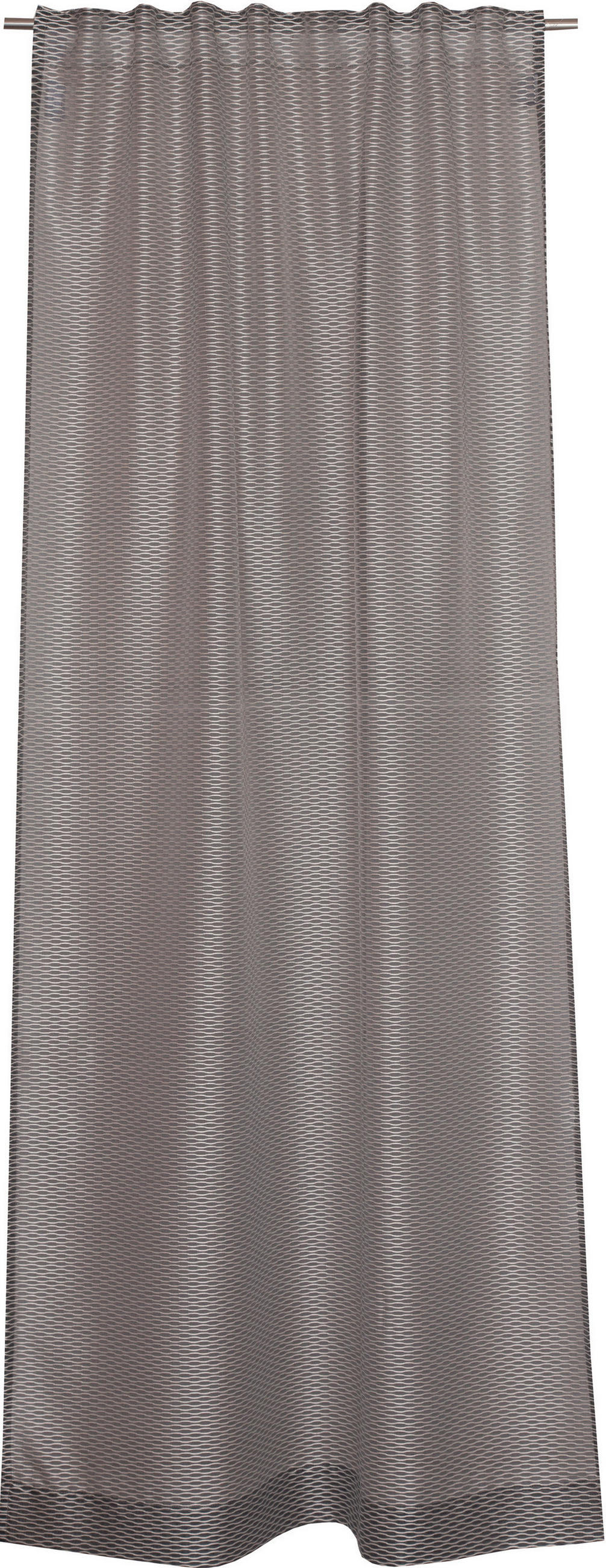 VORHANGSCHAL transparent  - Grau, Basics, Textil (130/250cm) - Schöner Wohnen