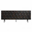 SIDEBOARD  200/80/40 cm  - Schwarzbraun/Schwarz, LIFESTYLE, Holz/Metall (200/80/40cm) - Landscape