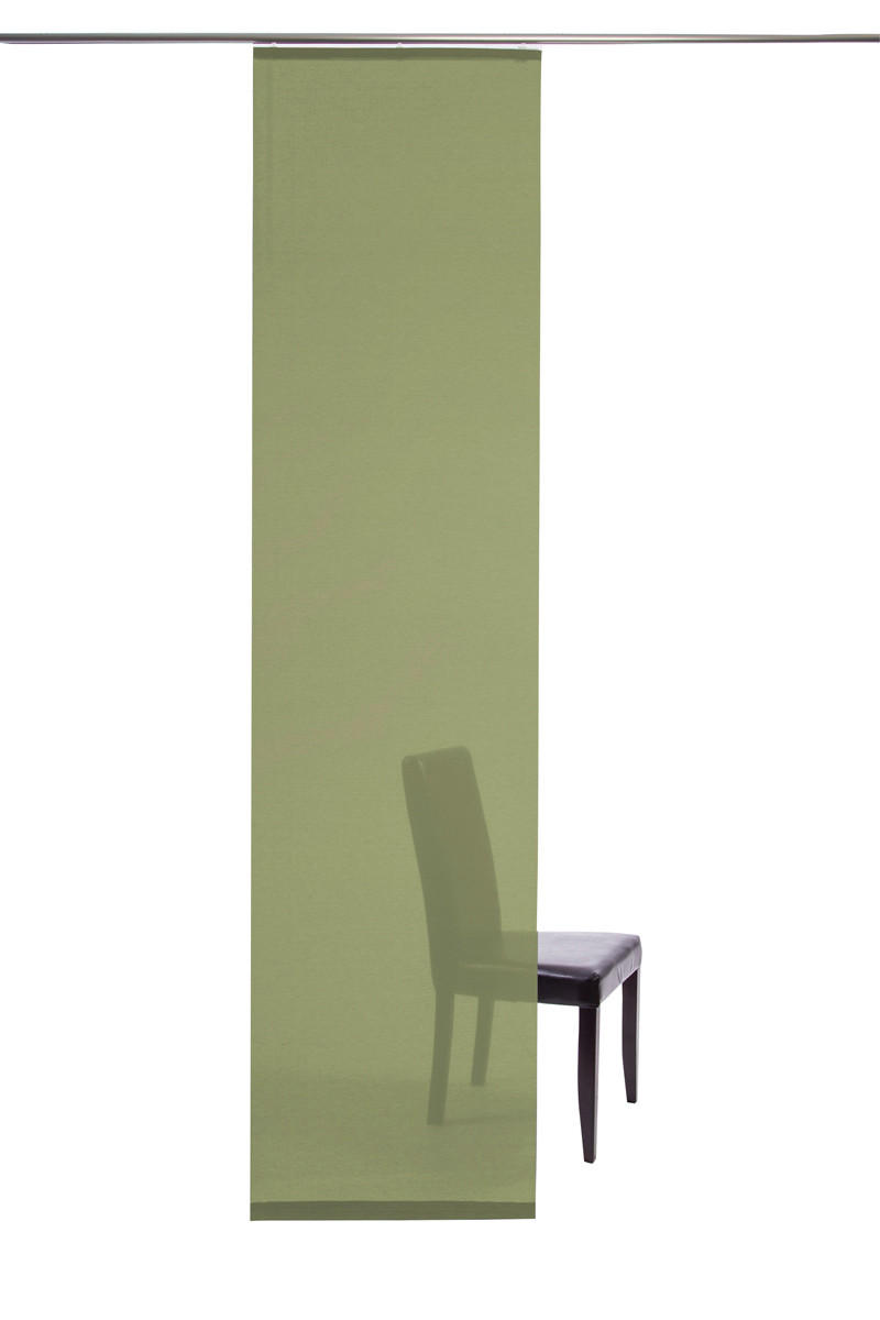 FLÄCHENVORHANG in Smaragdgrün transparent  - Smaragdgrün, Basics, Textil (60/245cm)