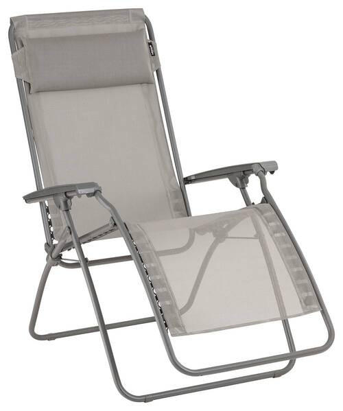 GARTEN-RELAXSESSEL Stahl  - Schlammfarben, Basics, Kunststoff/Textil (67/114/88cm) - Lafuma Mobilier