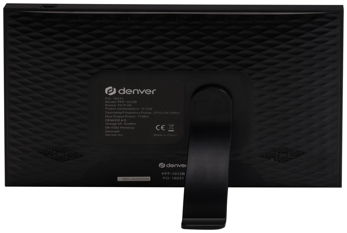 DIGITALER BILDERRAHMEN - Schwarz, Design, Kunststoff (26/18/2,5cm) - DENVER