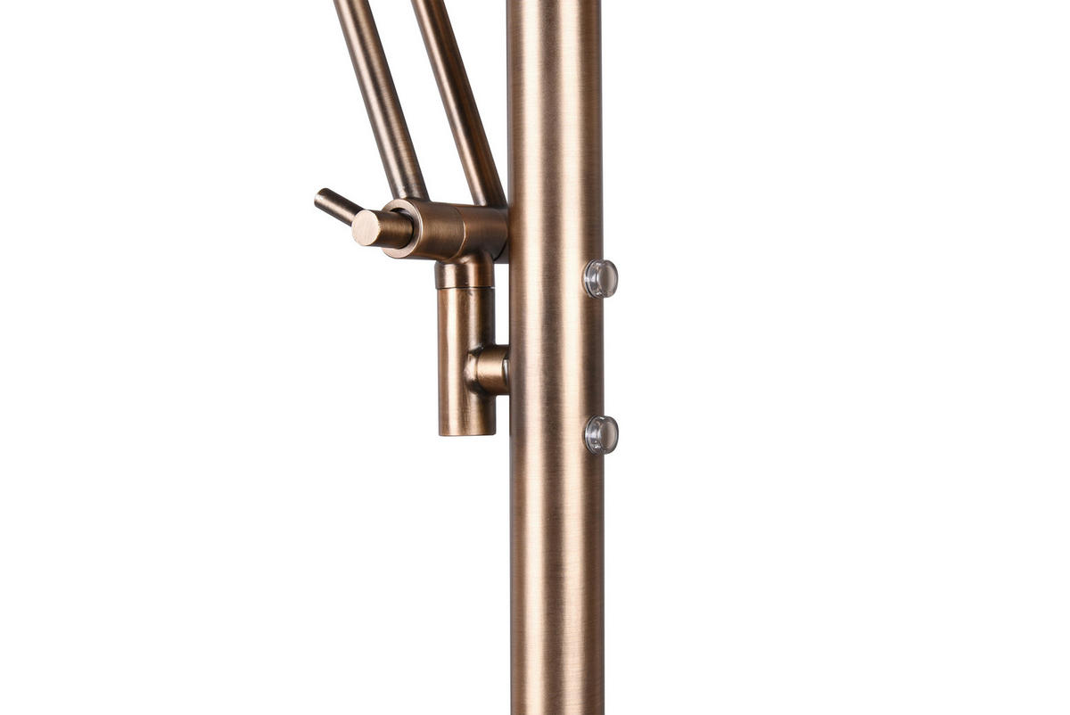 LED-STEHLEUCHTE - Messingfarben, Basics, Metall (181/30cm) - Trio Leuchten