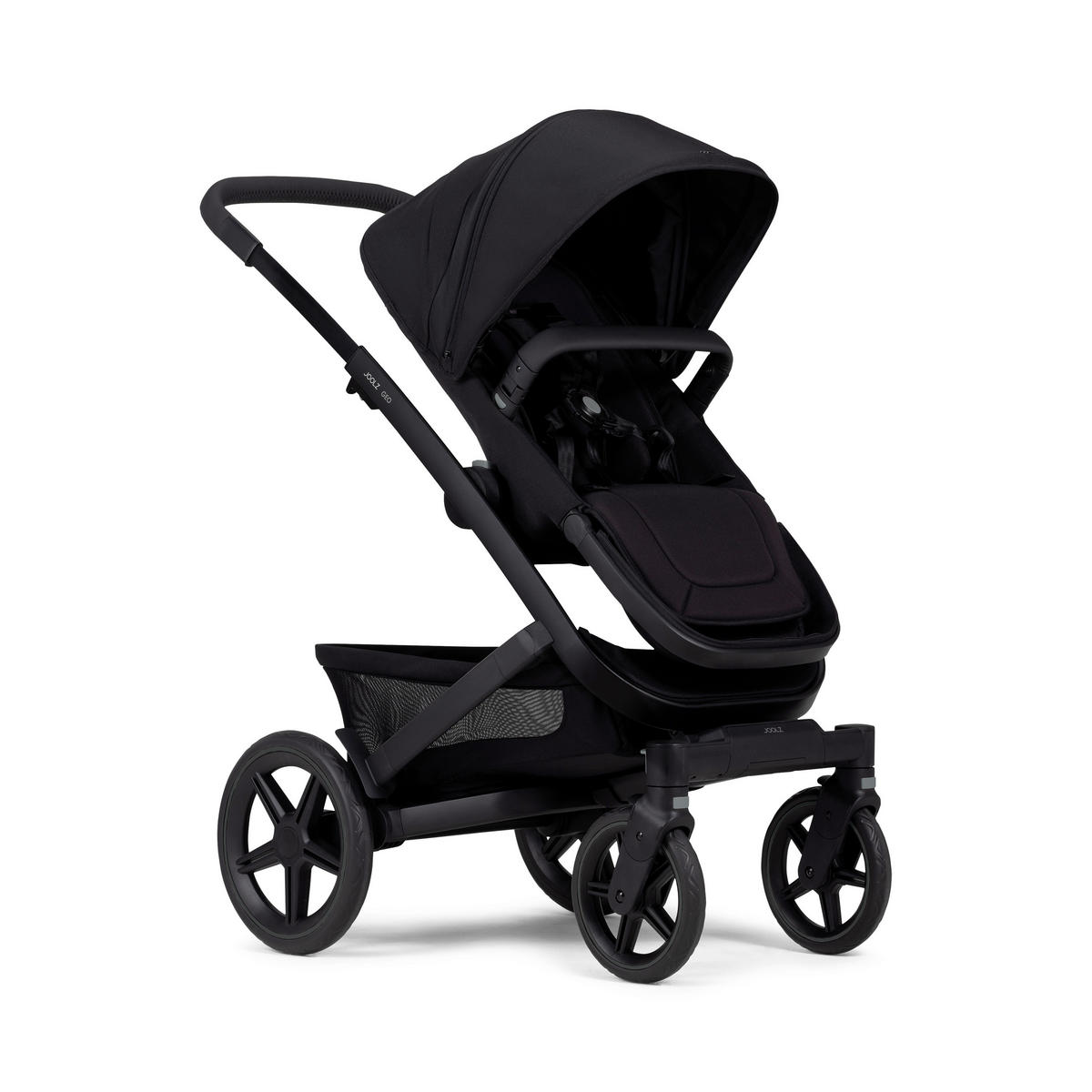 KINDERWAGENSET Geo3 Mono  - Schwarz, Basics, Textil/Metall (60/92-113/77-105cm) - Joolz