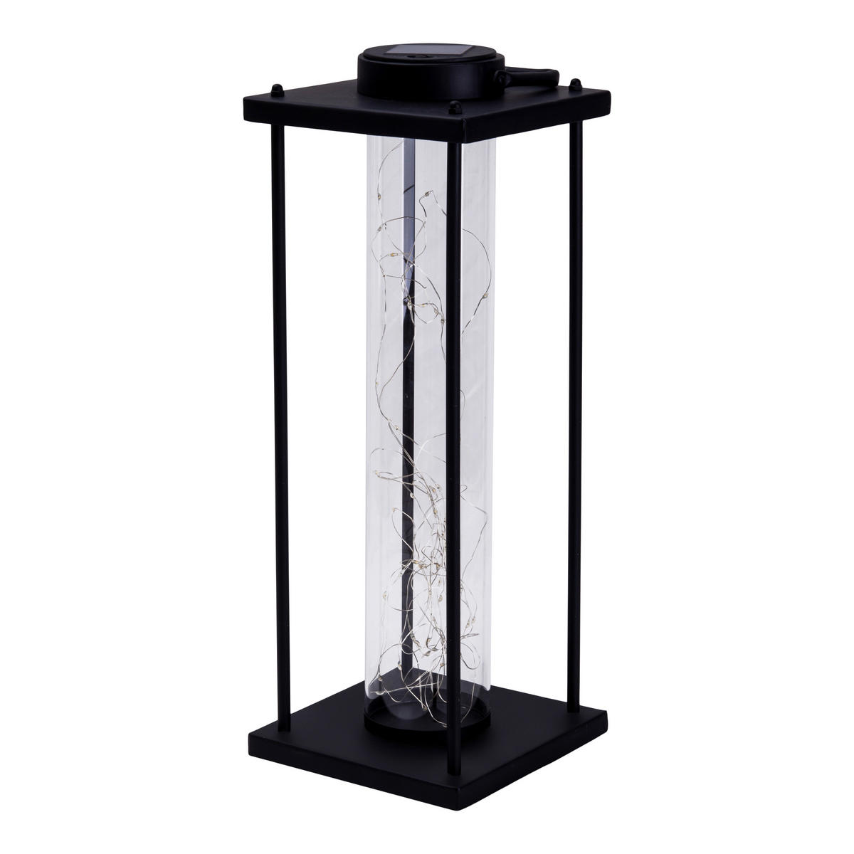 SOLARLEUCHTE  - Klar/Schwarz, Basics, Glas/Kunststoff (16,5/16,5/51,5cm) - Näve