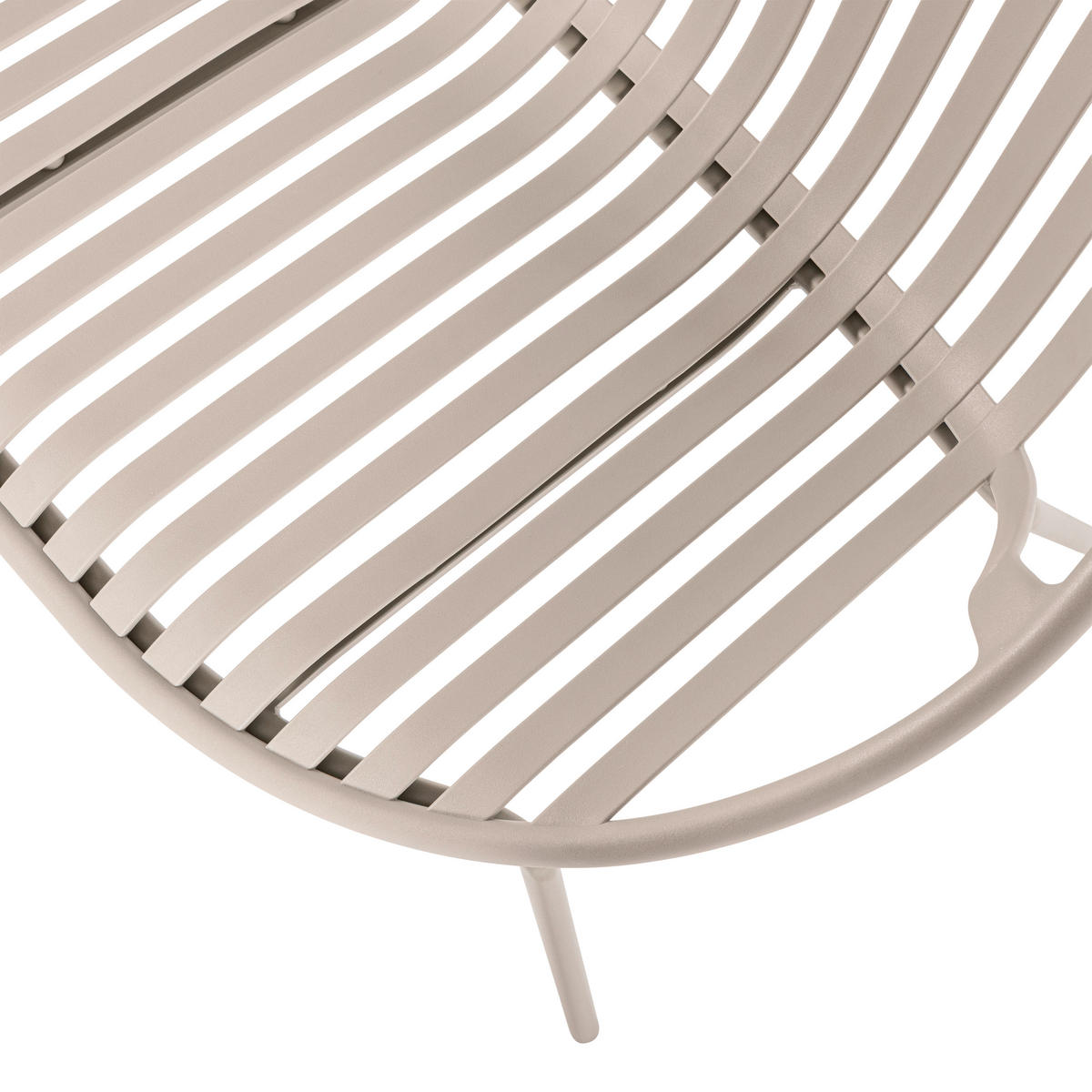 GARTENBANK 81/73/72 cm   - Sandfarben, MODERN, Kunststoff/Metall (81/73/72cm) - Livetastic