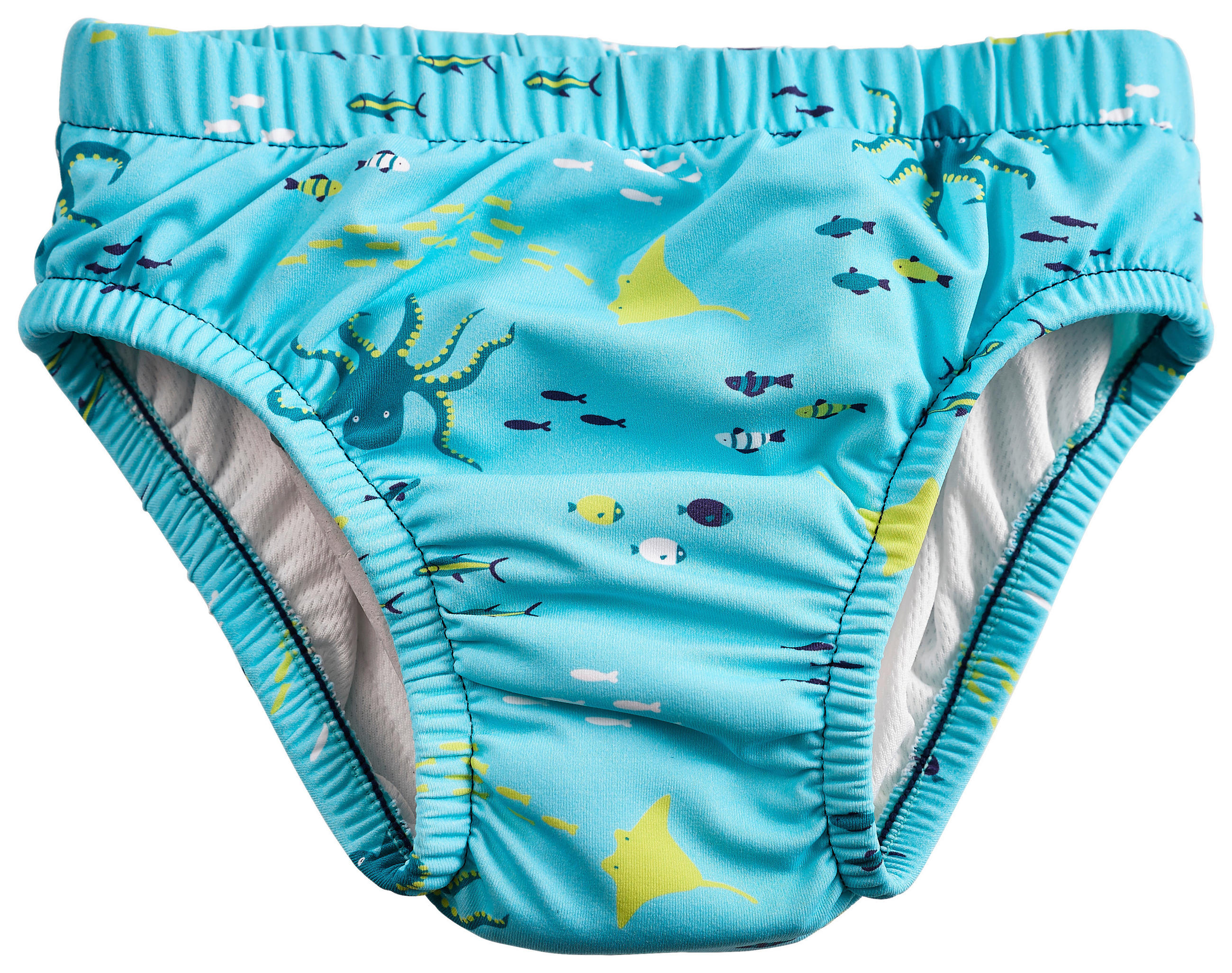 BADEWINDEL Sealife  - Türkis, Basics, Textil (62/68null) - My Baby Lou