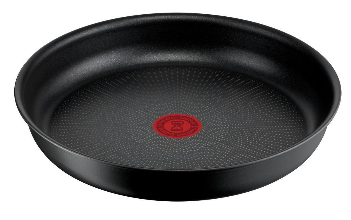 PFANNENSET Ingenio Ultimate Aluminium 10-teilig  - Dunkelgrau, Basics, Glas/Metall (32,5/32,5/24cm) - Tefal