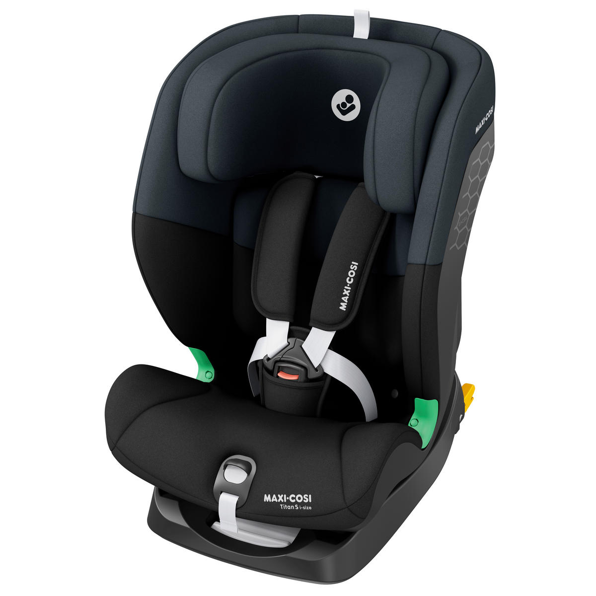 KINDERAUTOSITZ Titan I-Size  - Schwarz, Basics, Kunststoff/Metall (44,4/56,7-80,2/52,3-57,4cm) - Maxi-Cosi