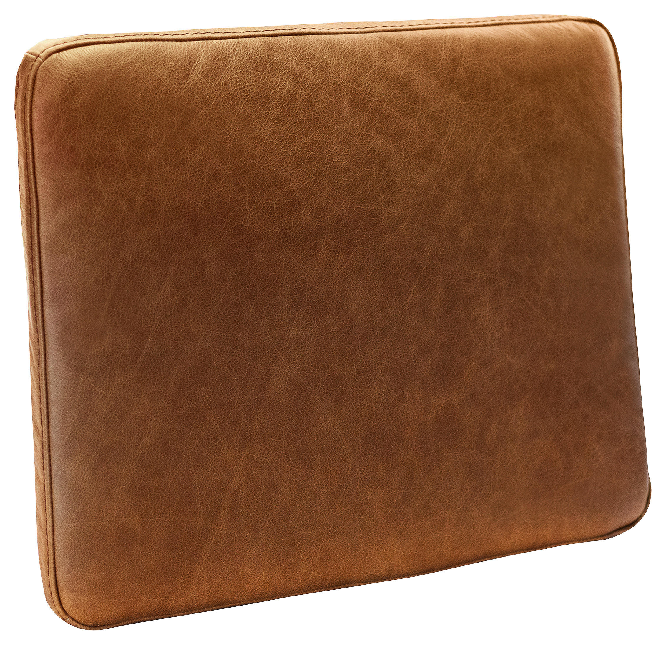 ZIERKISSEN 52/42/7 cm - Cognac, Design, Leder (52/42/7cm) - Livetastic
