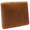 ZIERKISSEN   52/42/7 cm  - Cognac, Design, Leder (52/42/7cm) - Livetastic