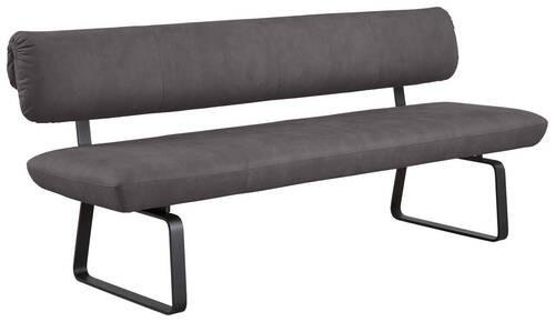 SITZBANK 200/88/68 cm Anthrazit  - Anthrazit, Design, Textil/Metall (200/88/68cm) - Venjakob