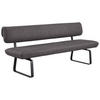 SITZBANK 200/88/68 cm Anthrazit  - Anthrazit, Design, Textil/Metall (200/88/68cm) - Venjakob