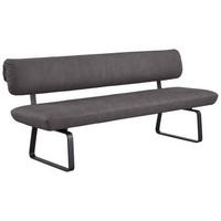 SITZBANK 200/88/68 cm Anthrazit  - Anthrazit, Design, Textil/Metall (200/88/68cm) - Venjakob
