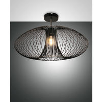 DECKENLEUCHTE  60/35 cm    - Schwarz, Basics, Metall (60/35cm)