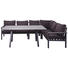 Loungegarnitur 17-teilig - Anthrazit/Grau, Design, Kunststoff/Textil (259/199cm) - Amatio Loungegarnitur 17-teilig - Anthrazit/Grau, Design, Kunststoff/Textil (259/199cm) - Amatio