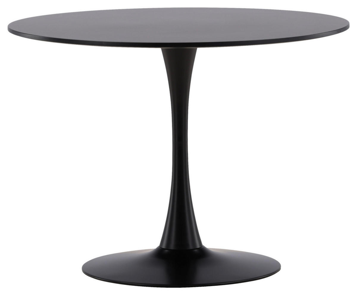 ESSTISCH in Metall, Holzwerkstoff 100/100/74 cm  - Schwarz, Design, Holzwerkstoff/Metall (100/100/74cm) - Livetastic