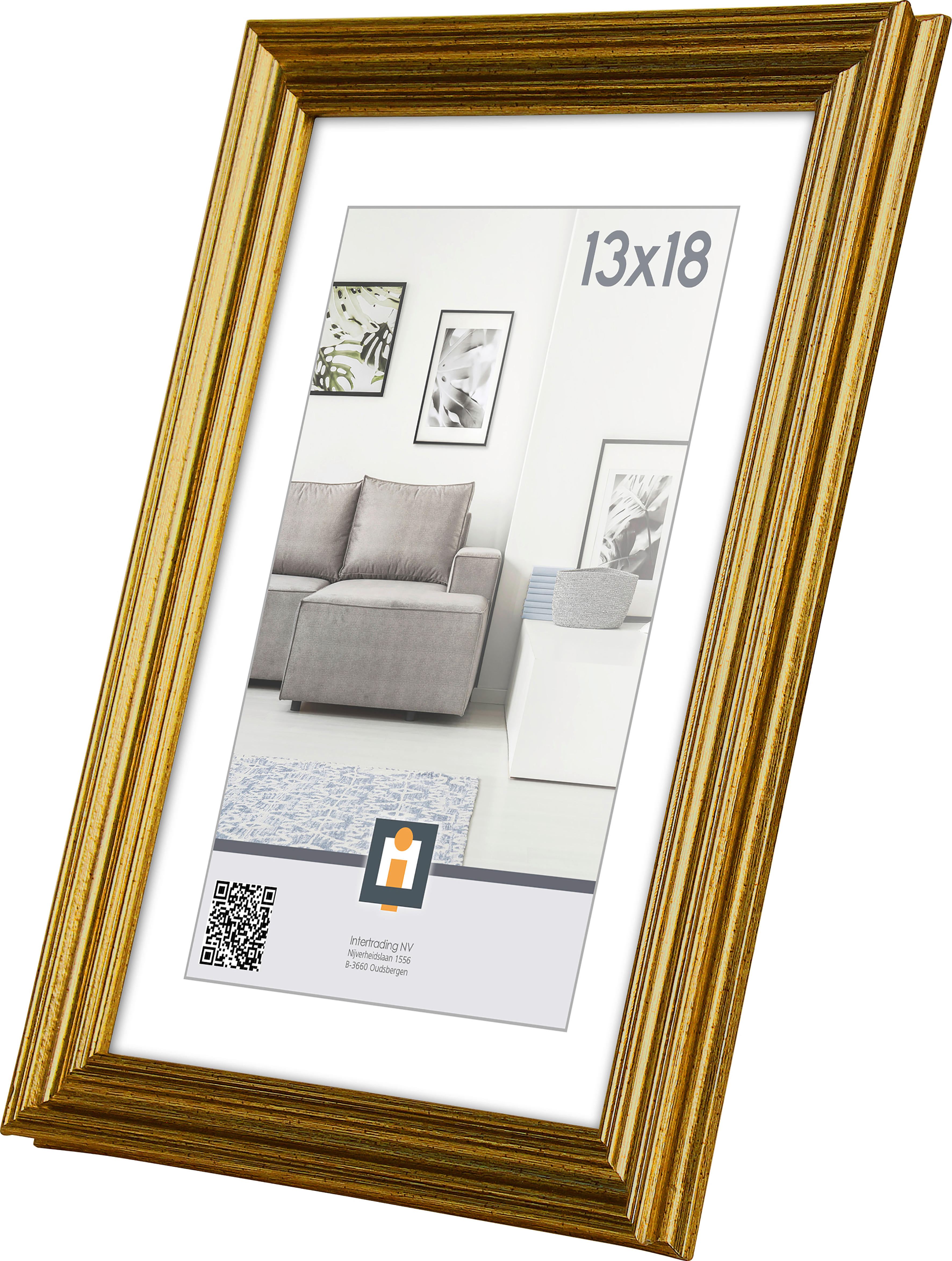 BILDERRAHMEN 15/20/1.2 cm  - Goldfarben, Basics, Glas/Kunststoff (15/20/1.2cm)