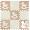 PUZZLEMATTE  - Beige/Weiß, Basics, Kunststoff (30/30/1cm) - My Baby Lou