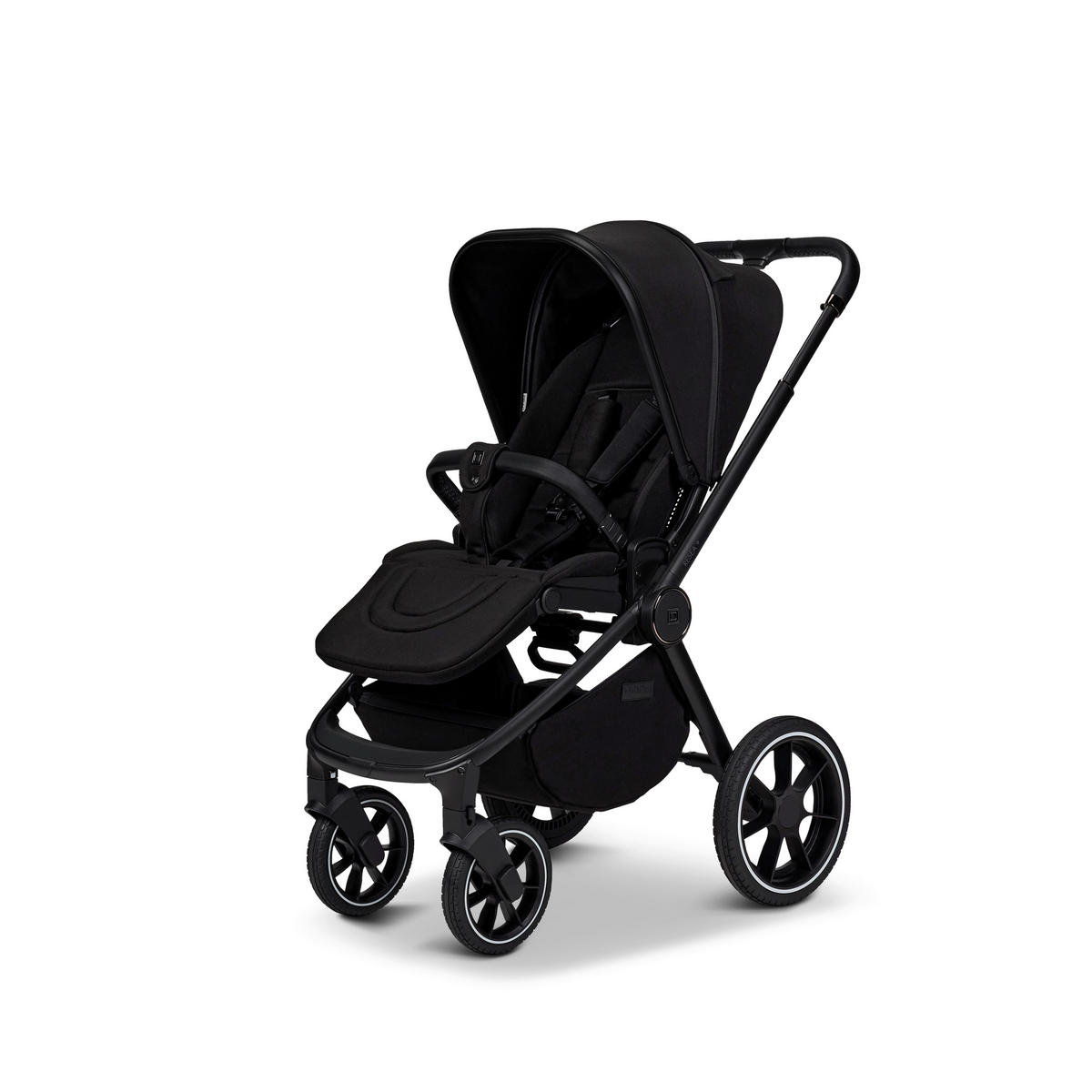 KOMBIKINDERWAGEN  Resea+  Onyx  - Schwarz, Basics, Textil (98.5/58/122cm) - Moon