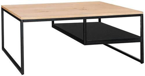 COUCHTISCH in Holz, Metall, Holzwerkstoff 110/70/45 cm  - Eichefarben/Schwarz, Design, Holz/Holzwerkstoff (110/70/45cm) - MID.YOU