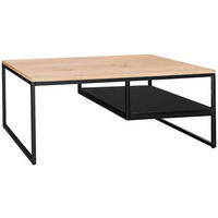 COUCHTISCH in Holz, Metall, Holzwerkstoff 110/70/45 cm  - Eichefarben/Schwarz, Design, Holz/Holzwerkstoff (110/70/45cm) - MID.YOU