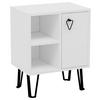 NACHTTISCH 50/63/35 cm  in Weiss  - Weiss, Design, Holzwerkstoff (50/63/35cm) - MID.YOU