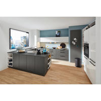 EINBAUKÜCHE METAL  - Weiß/Grau, Design, Holzwerkstoff - Nolte Küchen