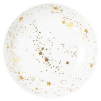 TANJUR DUBOKI  21 cm        LIBERTY GOLDEN STARS 65404  - bijela/zlatne boje, Design, keramika (21cm) - Seltmann Weiden