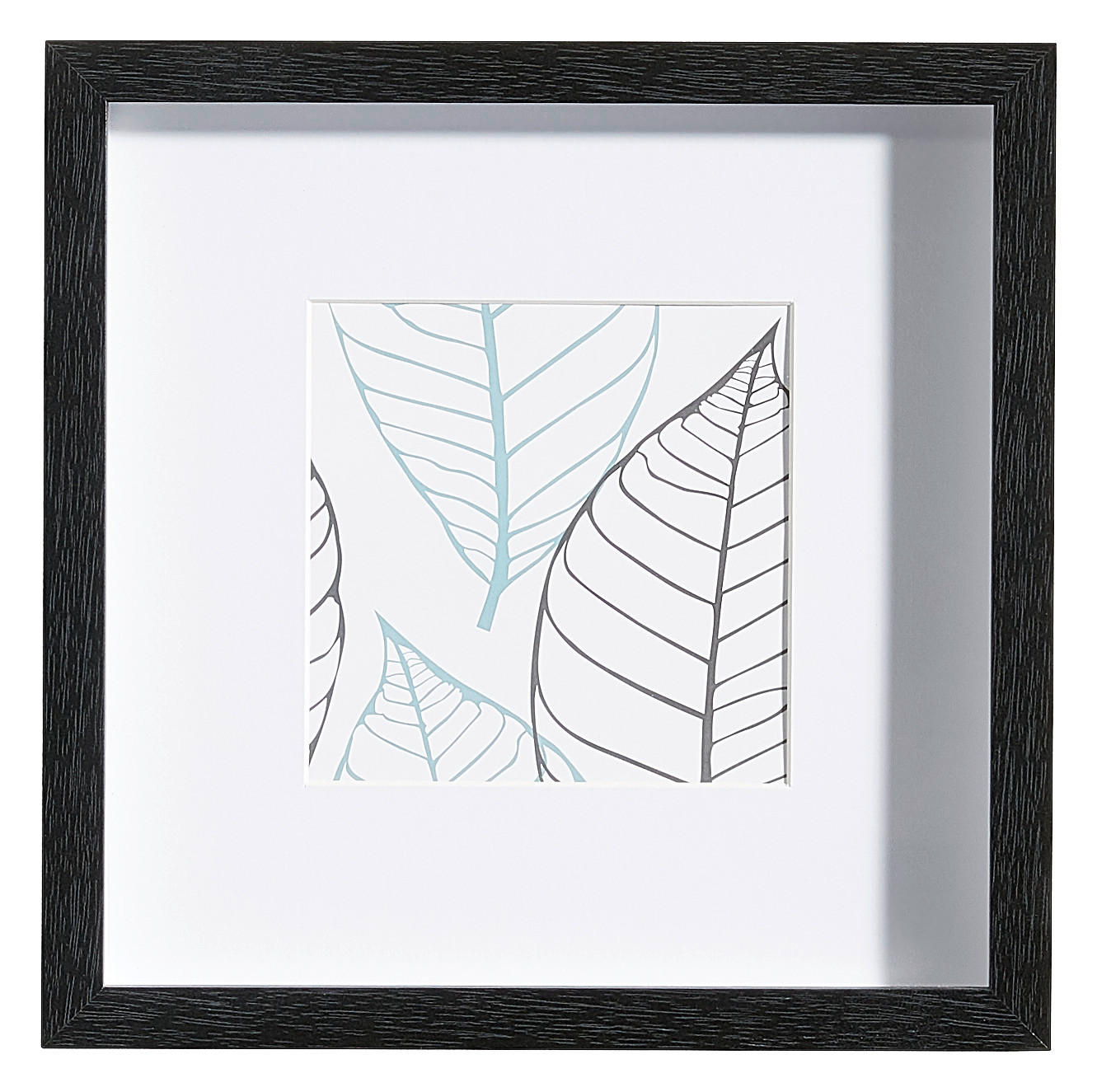 BILDERRAHMEN - Schwarz, Basics, Glas/Holz (23/23/3cm)