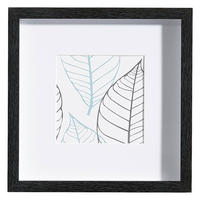 RÁM NA OBRAZY, 1 foto 23 cm x 23 cm - čierna, Basics, drevo/sklo (23/23/3cm)