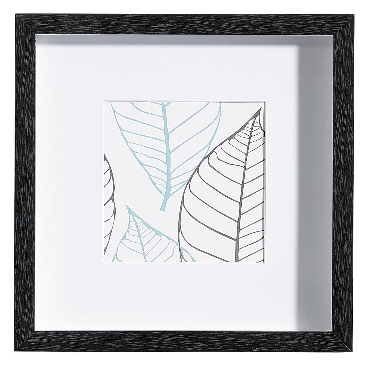 RÁM NA OBRAZY, 1 foto 23 cm x 23 cm - čierna, Basics, drevo/sklo (23/23/3cm)