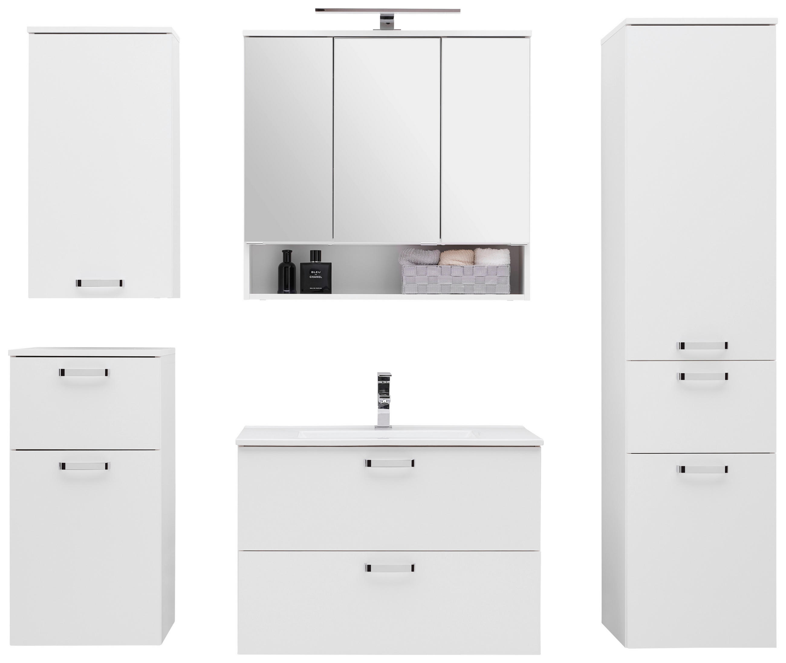 Badezimmer Fresh Weiß B: 160 cm