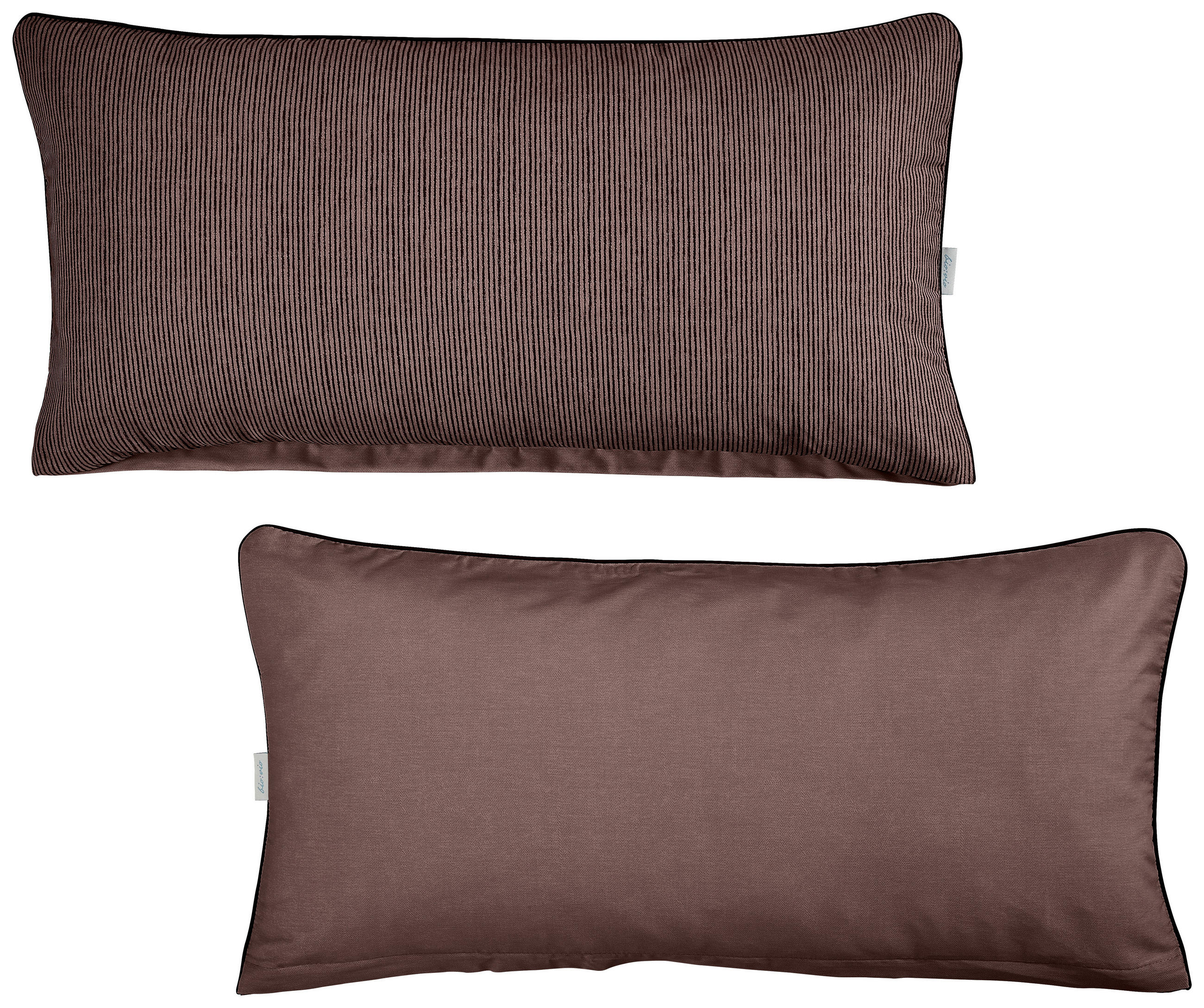 KISSENHÜLLEN-SET WALLE 40/80 cm  - Dunkelbraun, KONVENTIONELL, Textil (40/80cm) - Bio:Vio