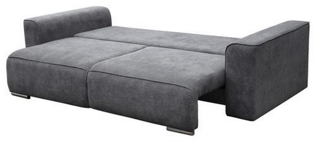 TROSED siva  - siva/boja nikla, Moderno, tekstil (252/85/107cm) - Hom`in