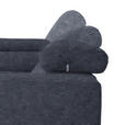 ECKSOFA in Mikrofaser Dunkelgrau  - Dunkelgrau/Schwarz, Design, Textil/Metall (207/301cm) - Xora