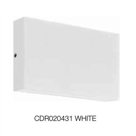 ZUNANJA STENSKA SVETILKA     17/2,8/8,5 cm          - bela, Basics, kovina (17/2,8/8,5cm)