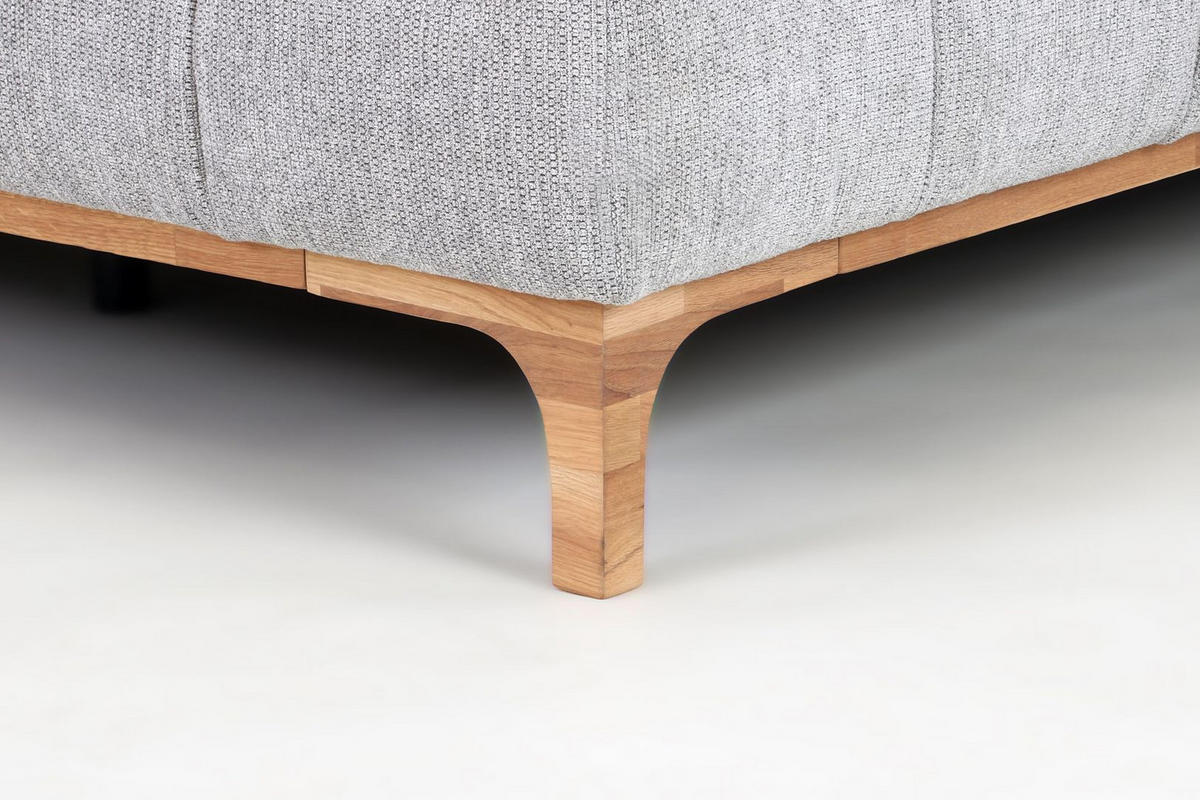 BOXSPRING KREVET 180/200 cm     siva  - siva/prirodna boja, Konvencionalno, tekstil/drvo (180/200cm) - Venda