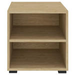 REGAL Eichefarben  - Eichefarben/Schwarz, KONVENTIONELL, Holzwerkstoff/Kunststoff (46/45/40cm) - Hom`in