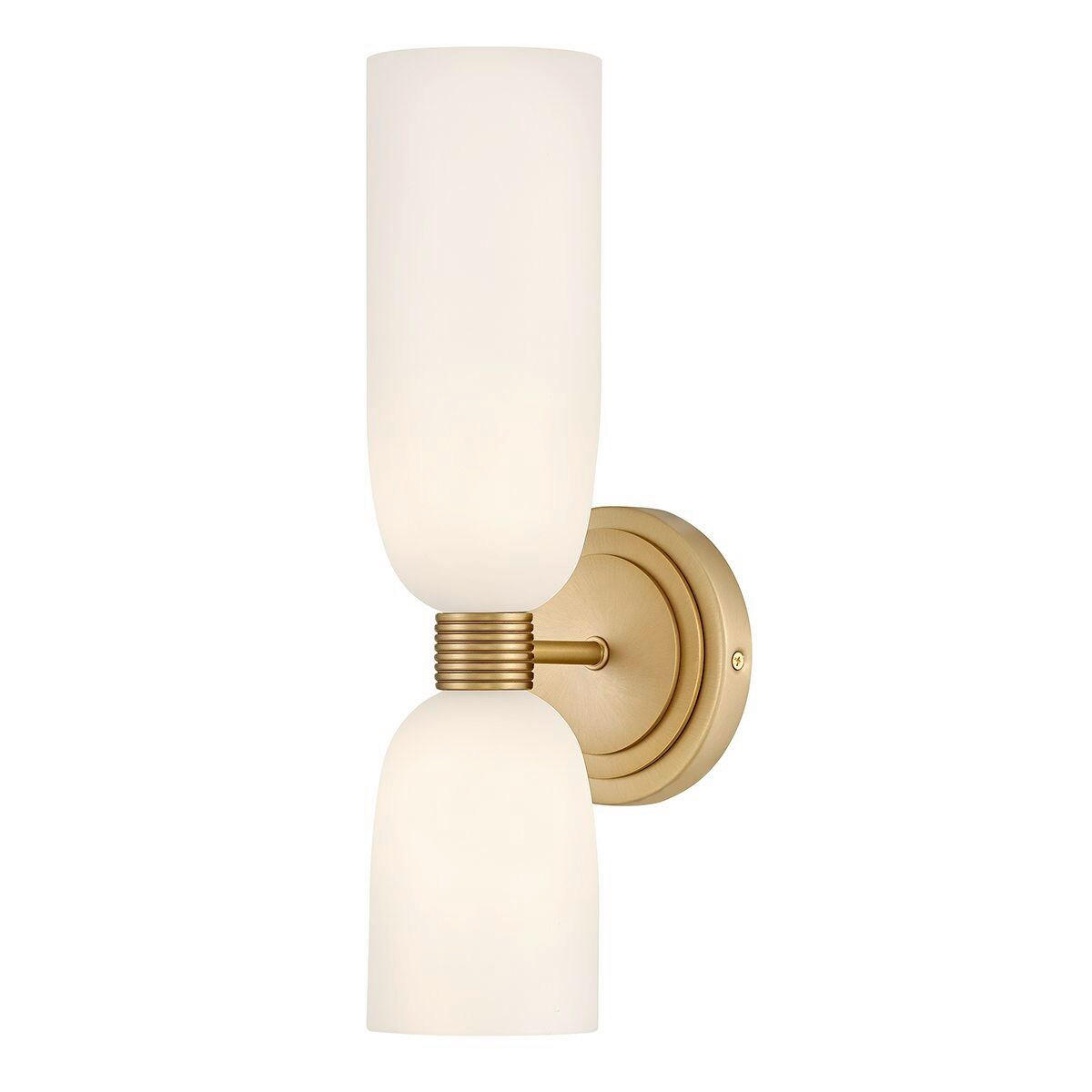 BADEZIMMER-WANDLEUCHTE Tallulah  37,3/12/14,5 cm  - Messingfarben, KONVENTIONELL, Glas/Metall (37,3/12/14,5cm) - Elstead Lighting