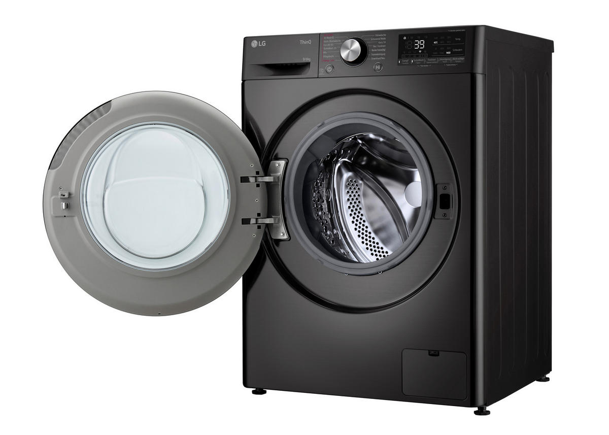 WASCHTROCKNER W4WR7096YB  - Schwarz, Basics, Metall (60/85/56,5cm) - LG