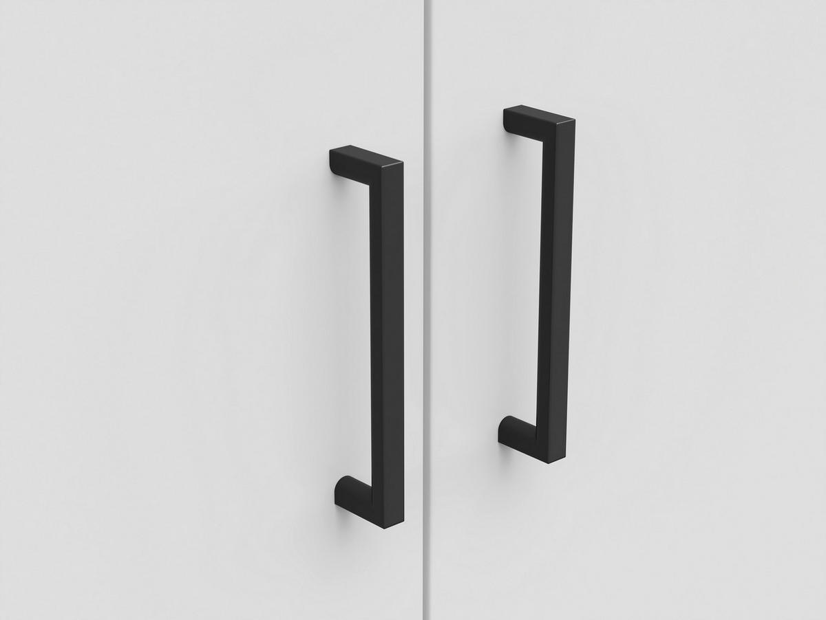 VIŠENAMENSKI ORMAR bela  80/147/40 cm  - bela/crna, Moderno, pločasti materijal/plastika (80/147/40cm) - Carryhome