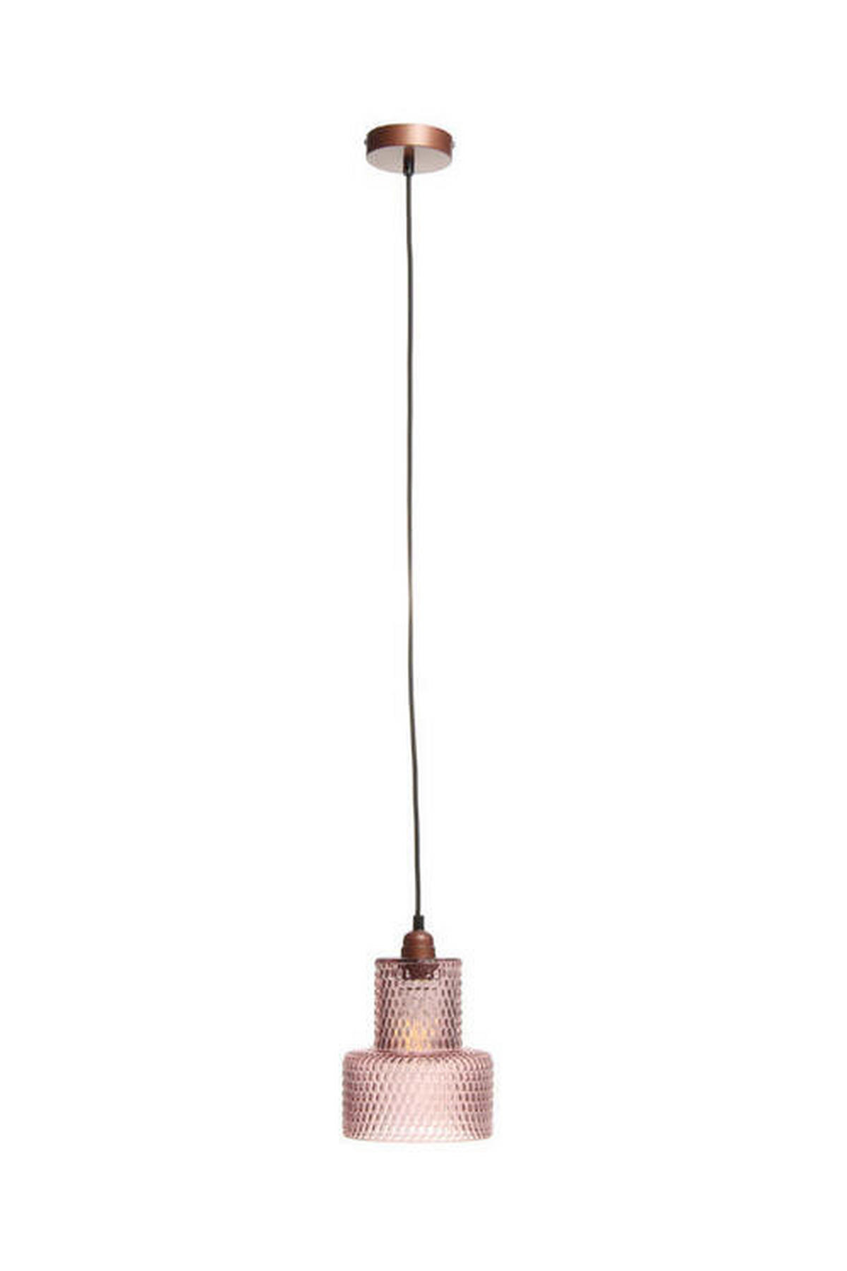 ZÁVĚSNÉ SVÍTIDLO,  17/27/17 cm - purpurová, Trend, sklo (17/27/17cm) - P & B