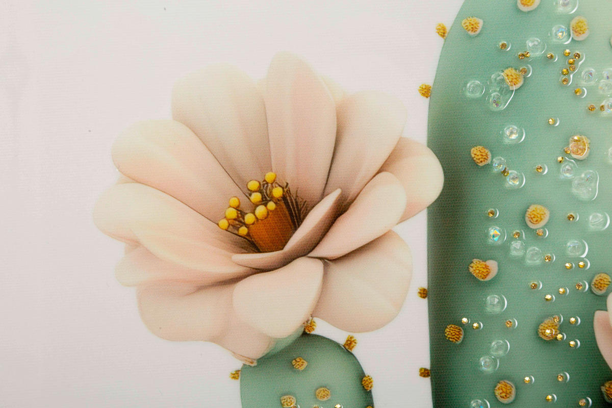 LEINWANDBILD Blumen  - Weiß, Basics, Holz/Kunststoff (40/40/2.8cm)