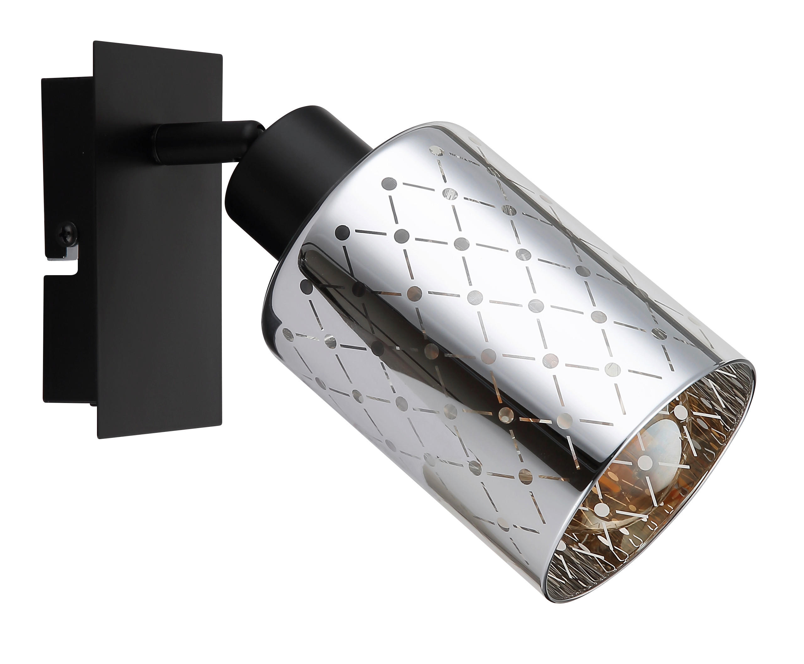 STRAHLER 8/16,5/20 cm   - Klar/Chromfarben, Basics, Glas/Metall (8/16,5/20cm) - Globo