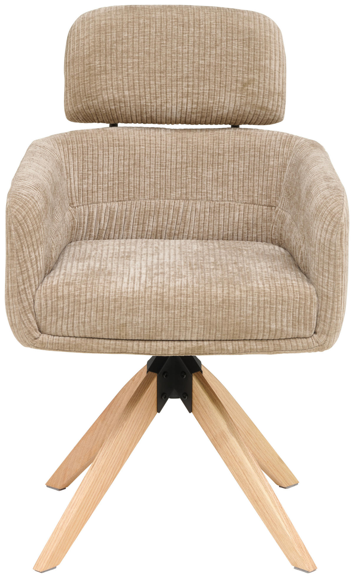 ARMLEHNSTUHL in Holz, Metall, Textil Beige  - Beige/Naturfarben, KONVENTIONELL, Holz/Textil (60/90/69cm) - Livetastic