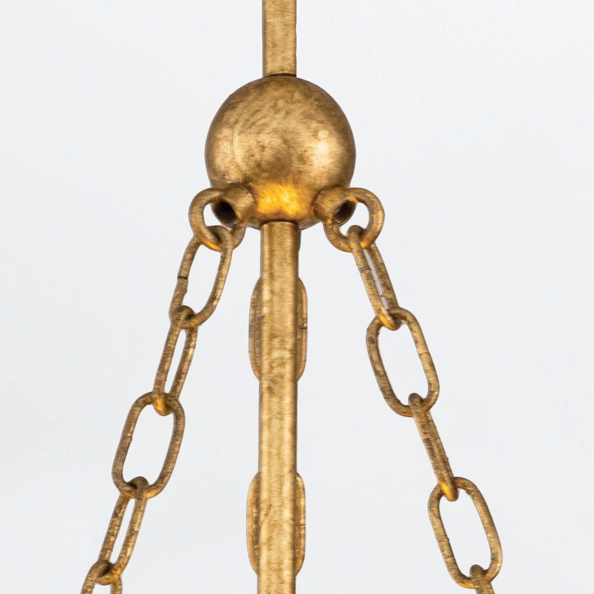 HÄNGELEUCHTE Quintiesse 90,8/38,1/38,1 cm  - Goldfarben, KONVENTIONELL, Glas/Metall (90,8/38,1/38,1cm) - Elstead Lighting