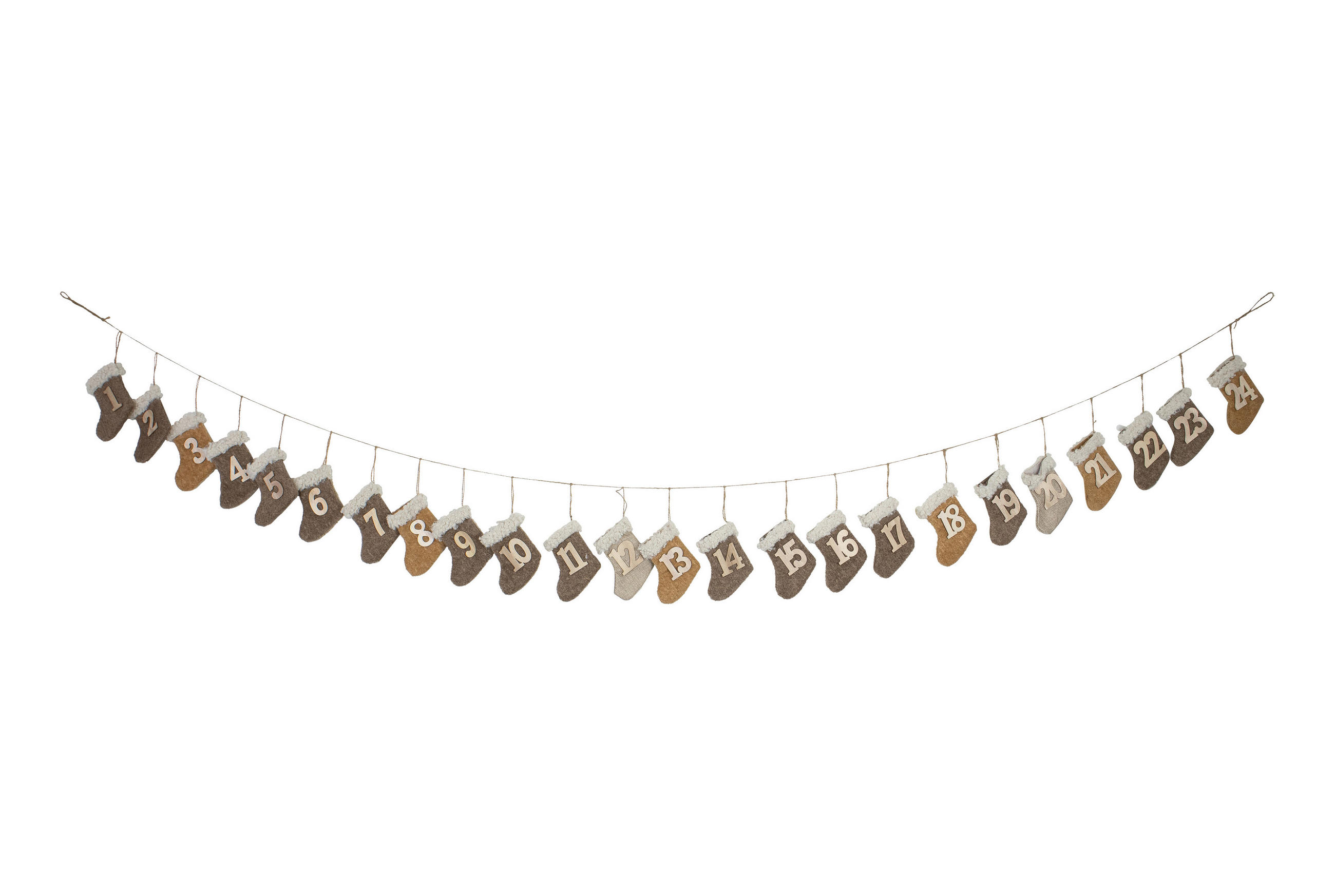 ADVENTSKALENDER  - Braun, Holz/Textil (220/220/5cm) - X-Mas