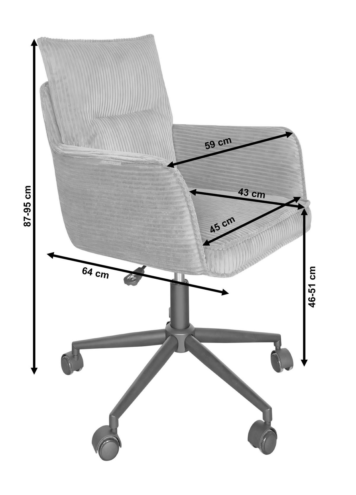 STOLICA OKRETNA  zelena, crna  metal, tekstil  - zelena/crna, Moderno, metal/tekstil (58,5/88/95/63cm) - Livetastic